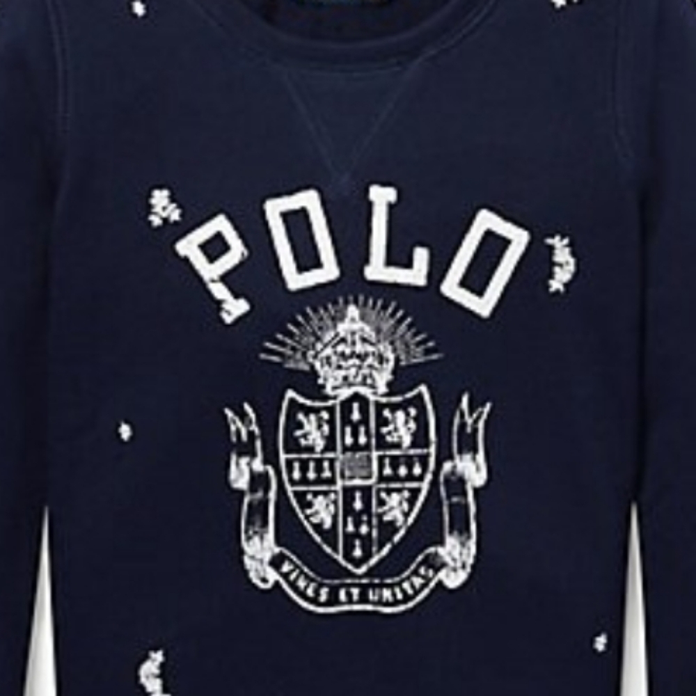 Polo Ralph Lauren Toddler Girls Atlantic Terry Pullover - Picture 2 of 4